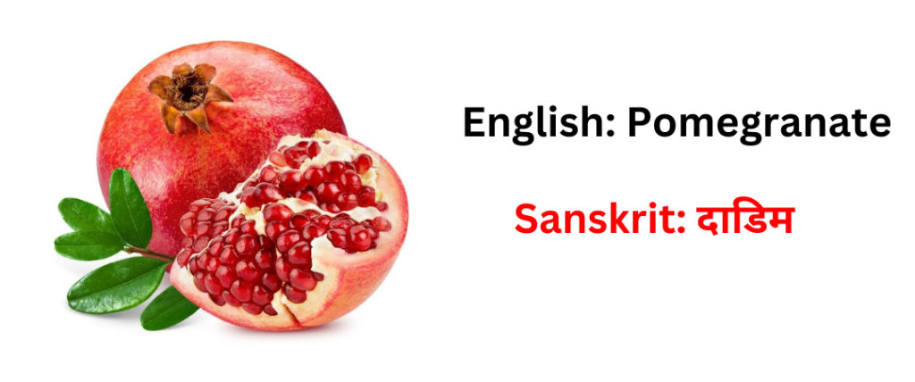 Fruits name in sanskrit