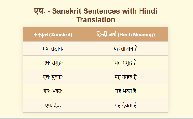 esha in sanskrit