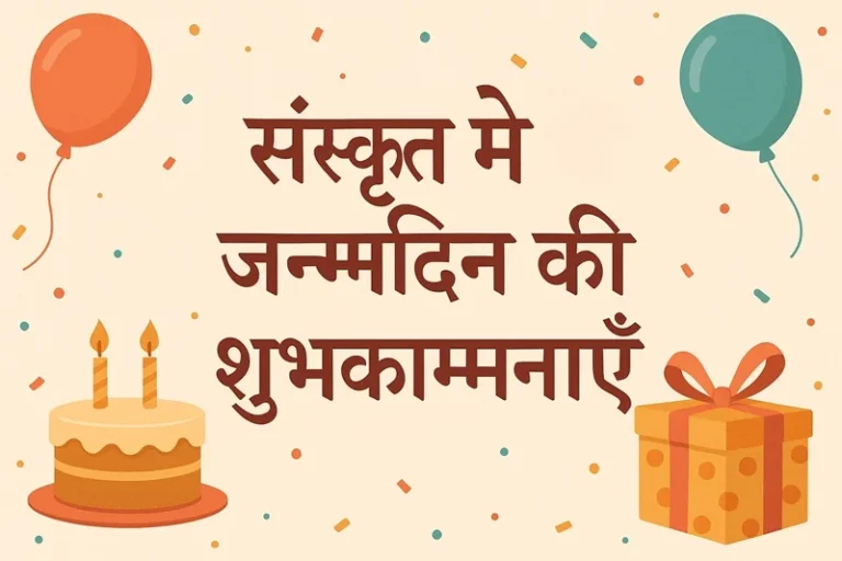 birthday wish in sanskrit