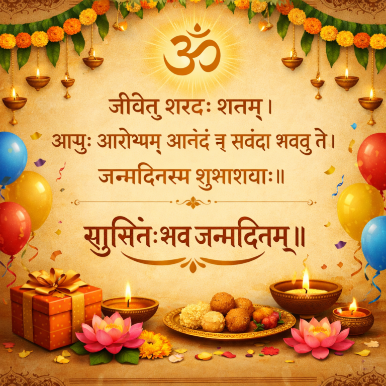 Sanskrit birthday wishes part 2